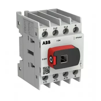 ABB OTOT63G1-4BSN2Plus interruptor seccionador de carga, 63 A, tamaño G1, 4 polos
