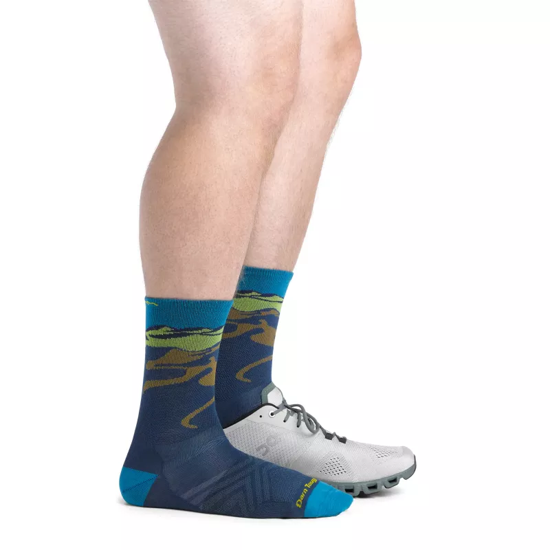 Darn Tough Ridge Runner Micro Crew calcetines de running ultraligeros - medianoche