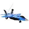 LEAN TOYS 16645 Caza de combate F-16 Fighting Falcon con radiocontrol, efectos de sonido y luz, 2,4 GHz, Gris