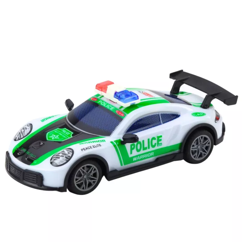 LEAN TOYS Coche deportivo de policía RC drift con luces LED 1:22