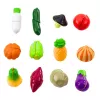 LEAN TOYS Set de cortar verduras con tabla y cuchillo, accesorio educativo para niños