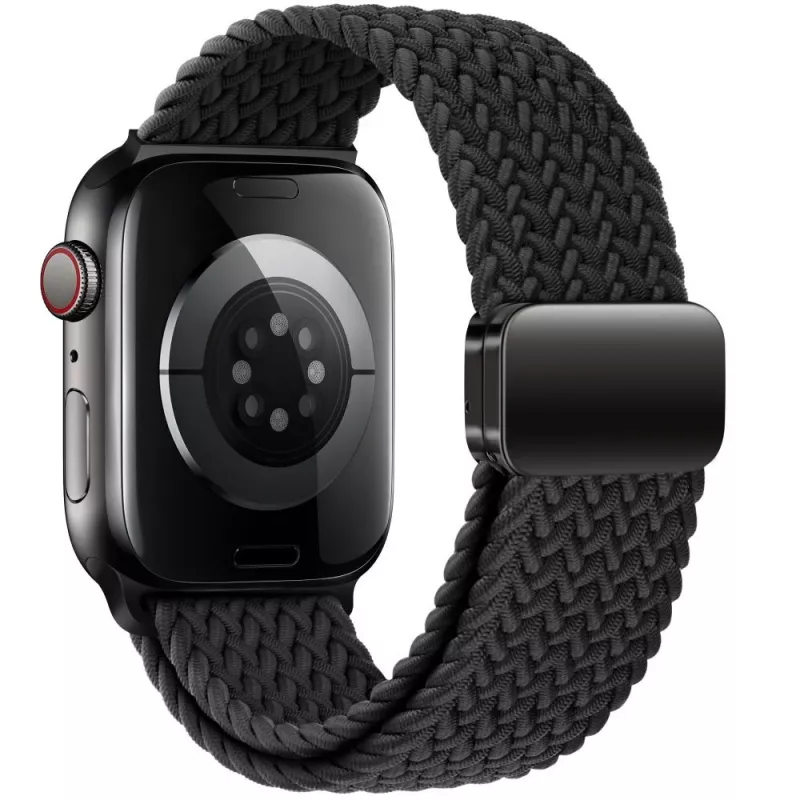 Tech-Protect Nylon Magnetic Loop Correa para Apple Watch 8/9/10/11/SE (40/41/42mm) Negro