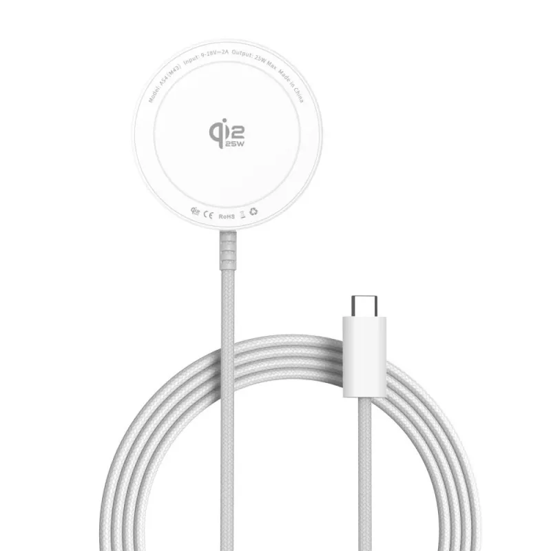 TECH-PROTECT A54 Cargador inalámbrico magnético MagSafe 25W Qi2.2 Blanco