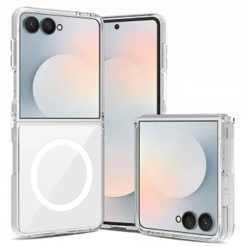 Tech-Protect Flexair Hybrid Funda MagSafe para Samsung Galaxy Z Flip 8 Transparente