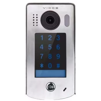VIDOS DUO IP S302 Videoportero con RFID, cámara gran angular 2MP, IP65 acero inoxidable, montaje en superficie