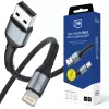 3mk Hyper Cable N-SERIES USB-A a Lightning 1m 5V/2.4A 12W negro