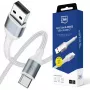 3mk Hyper Cable N-SERIES USB-A a USB-C 1m 18W blanco