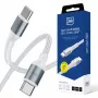 3mk Hyper Cable N-SERIES USB-C a USB-C 1m 100W blanco