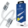 3mk Hyper Cable N-SERIES USB-C a USB-C 1m 100W blanco