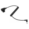 Newell Cable espiral D-Tap a DC 5,5x2,5mm, 90cm, negro