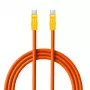 Cable USB-C a USB-C Newell 100W, 2m, silicona, naranja-amarillo