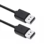 Qoltec cable DisplayPort v1.2, conector macho a conector macho, 1,8 m, negro, 4K 60Hz