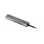 KRUGER & MATZ KM0390 Hub USB-C con 4K-HDMI, 2x USB 3.0, lector de tarjetas SD/microSD y 100W Power Delivery