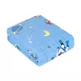 REBEL PREMIUM Manta ponderada para niños, 100% algodón, estampado cosmos, 100x150 cm, 4 kg