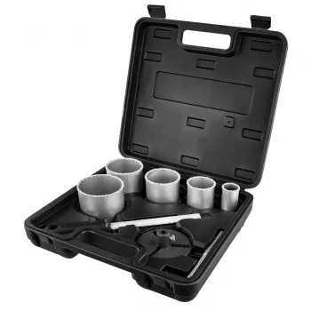 GRAPHITE Juego de coronas de tungsteno 32-83 mm, 8 piezas