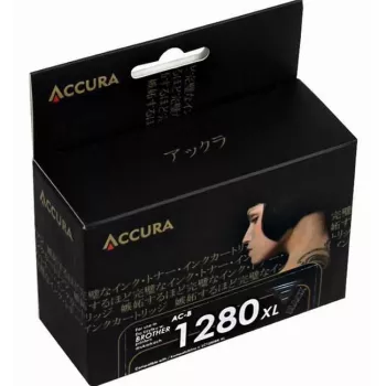 ACCURA AC-B1280BXL Cartucho de tinta negro de alto rendimiento para Brother LC1280XLBK