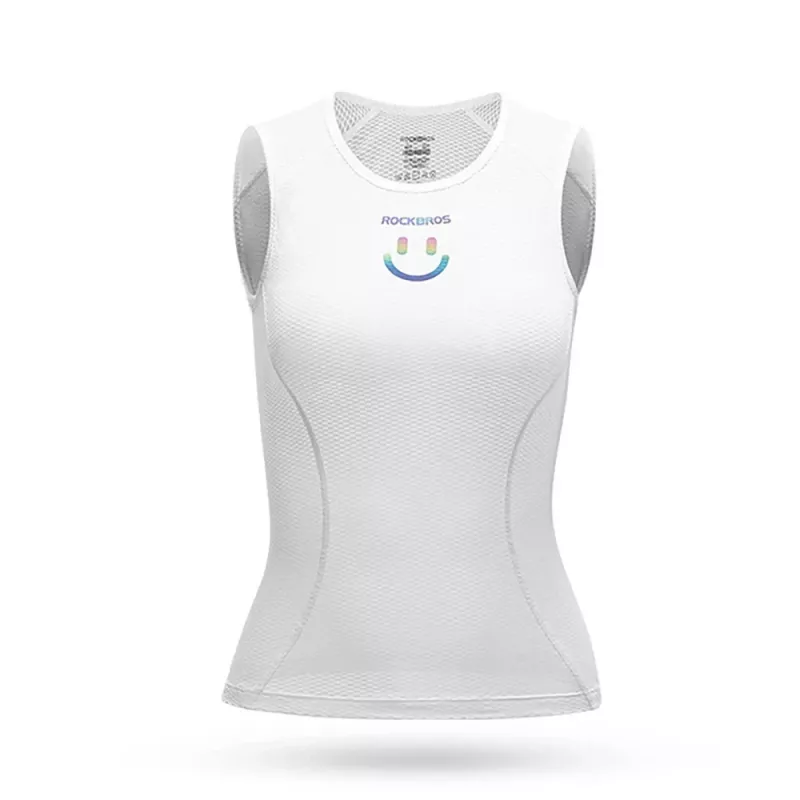 ROBOROCK Rockbros YDBX001 Maillot de ciclismo sin mangas de secado rápido para mujer M/L - Blanco