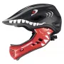 ROCKBROS TT-32005 Shark Casco de bicicleta convertible integral para niños con mentonera desmontable, Talla M (54-58 cm), Negro
