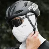 ROCKBROS LF25699 Pasamontañas de forro polar para bicicleta – Blanco | Máscara térmica integral para ciclismo de invierno, esquí y motociclismo