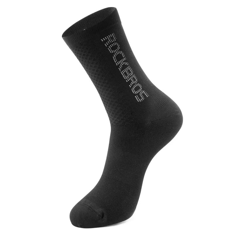 Rockbros 490067003 calcetines de ciclismo reflectantes, M, negro