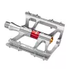 ROCKBROS JT410 4.10 Pedales de bicicleta de plataforma plana con 4 rodamientos - Plata