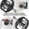 Rockbros M108 Pedales híbridos para bicicleta – Compuesto de nailon, SPD y plataforma plana de doble cara, Negro