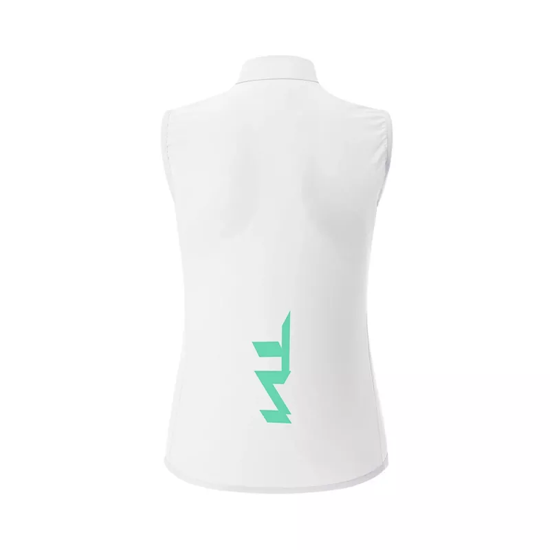 ROCKBROS MJ008 Chaleco cortavientos de ciclismo mujer – S, blanco (serie TVI) ultraligero