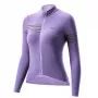 ROCKBROS Maillot térmico de ciclismo manga larga mujer YPW065 - Lila, talla S