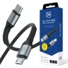 3MK Hyper Cable N-SERIES USB-C a Micro-USB 1m QC 3.0 5V/2A 10W negro