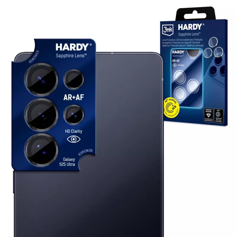 3MK PROTECTION Samsung Galaxy S25 Ultra - 3mk Hardy Protector de lente de cámara zafiro