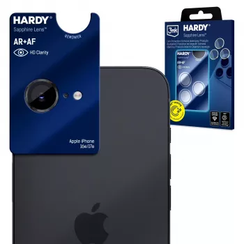 3MK PROTECTION Apple iPhone 16E/17E - 3mk Hardy Lente zafiro