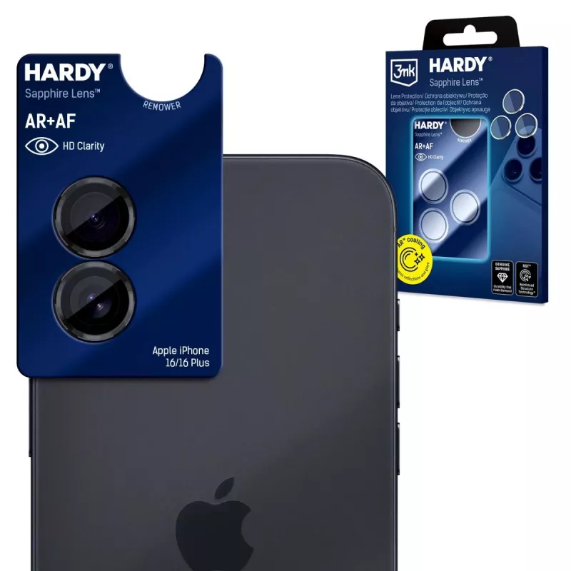 3MK PROTECTION Apple iPhone 16/16 Plus/17 - 3mk Hardy Sapphire lente