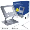 3mk Solid Stand - Soporte universal plateado para teléfono y tablet