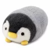 LEAN TOYS Pingüino de peluche, peluche suave blanco y gris 16 cm