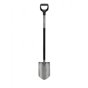 Fiskars Pala de jardín ergonómica puntiaguda con mango en D acero al boro 1200mm
