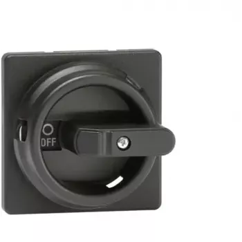 ABB OZ331SPB Mango giratorio redondo, negro, eje de 6 mm, IP65, para interruptores seccionadores de carga OT16-1250