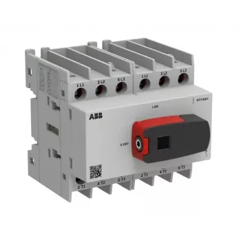 ABB OT Plus OT16G1-6BS 16 A Interruptor seccionador de carga hexapolar con mango y eje