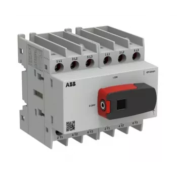 ABB OT Plus OT25G1-6BS25 A Interruptor-seccionador, tamaño G1, de 6 polos, con maneta