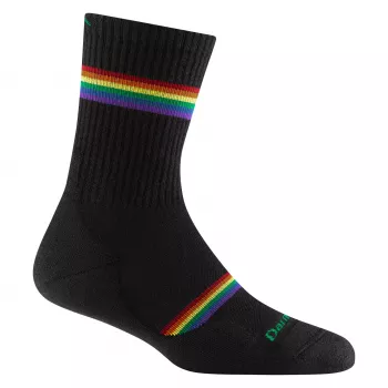 Darn Tough Mujer Prism Micro Crew Lightweight Cushion Calcetines - negro