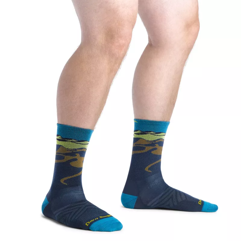 Darn Tough Ridge Runner Micro Crew Calcetines de running ultraligeros - medianoche