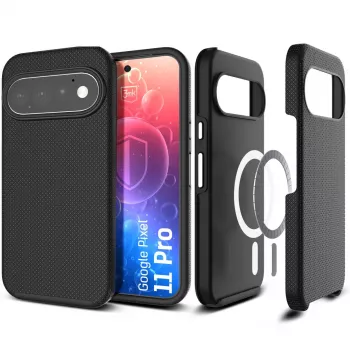 3mk Hardy Shockproof MagCase para Google Pixel 11 Pro, transparente