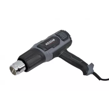 HOOZAR pistola de aire caliente 2000W con temperatura ajustable, pantalla LCD, 4 boquillas y maletín