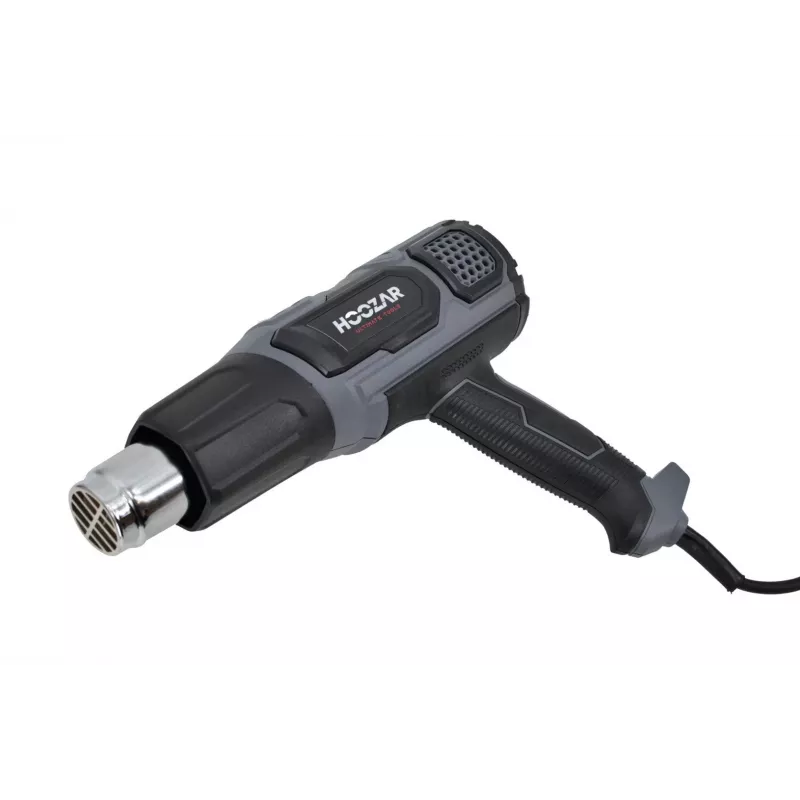 HOOZAR pistola de aire caliente 2000W con temperatura ajustable, pantalla LCD, 4 boquillas y maletín