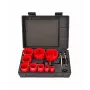 AWTOOLS set de sierras de corona bimetálicas 19-64 mm, 13 piezas con 2 portabrocas y maletín