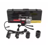 AWTOOLS termofusora 1200W para tubos PVC PP PE PB PPR, 16-32mm, 4 pares de boquillas, termostato ajustable, carcasa metálica
