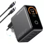 Vention Cargador GaN 140W con 1x USB-A, 3x USB-C y cable USB-C a USB-C 1m