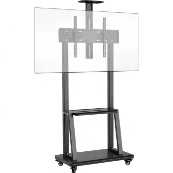 MOZOS 1700 Soporte móvil para TV para televisores y monitores de 32-70 pulgadas, VESA hasta 600x400, altura ajustable, negro