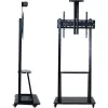 MOZOS 1700 Soporte móvil para TV para televisores y monitores de 32-70 pulgadas, VESA hasta 600x400, altura ajustable, negro