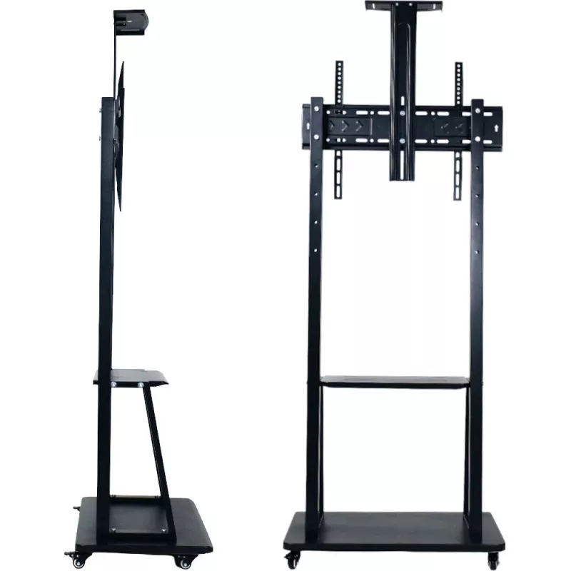 MOZOS 1700 Soporte móvil para TV para televisores y monitores de 32-70 pulgadas, VESA hasta 600x400, altura ajustable, negro