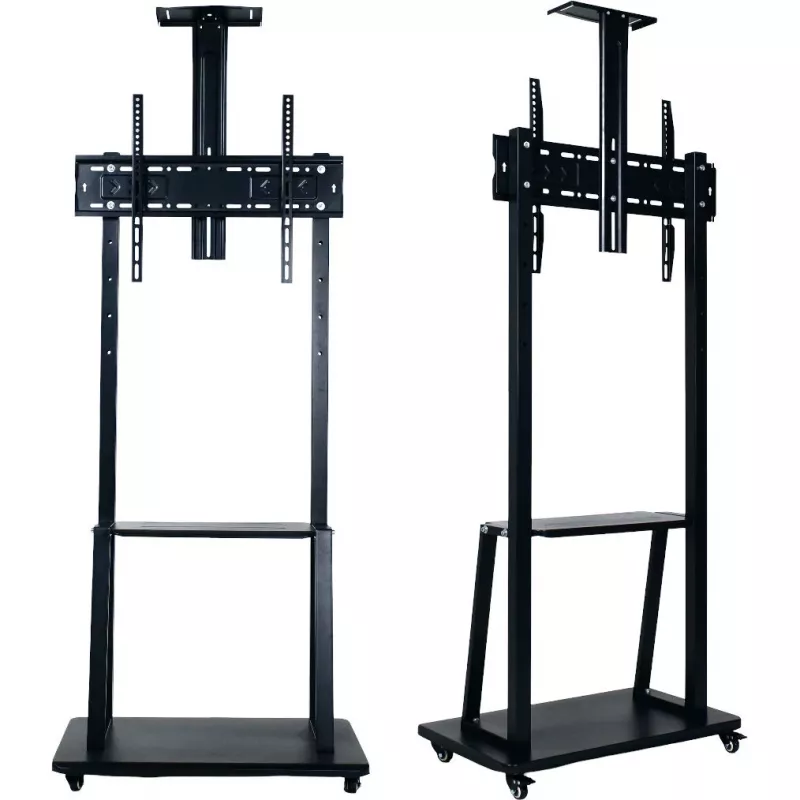 MOZOS 1700 Soporte móvil para TV para televisores y monitores de 32-70 pulgadas, VESA hasta 600x400, altura ajustable, negro